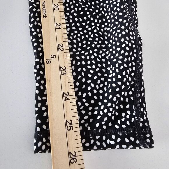 Buffbunny Black & White Polka Dot High-Waisted Leggings Workout Gym Women XL - Picture 12 of 14